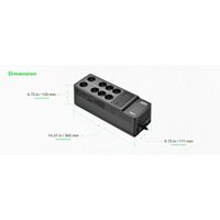 Miniatura 15 de SAI UPS APC BACK-UPS 1050VA/600W 8X SCHUKO 230V USB TYPE A+C PORT     FLOOR/WALL MOUNT