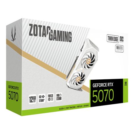 Tarjeta Gráfica ZOTACGeForce RTX 5070 GDDR7 12GB Blanco - Imagen 7 de 8 Tarjeta Gráfica ZOTACGeForce RTX 5070 GDDR7 12GB Blanco - Imagen 7 de 8
