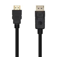 Miniatura 2 de AISENS Cable Conversor DisplayPort A HDMI, DP/M-HDMI/M, Negro, 1.0m