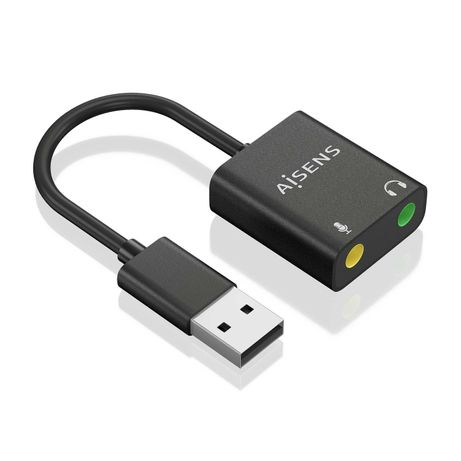 Aisens - Conversor Usb-A A Audio 48Khz, Usb-A/M-2Xjack 3.5/H, Negro, 1 - Imagen 3 de 5 Aisens - Conversor Usb-A A Audio 48Khz, Usb-A/M-2Xjack 3.5/H, Negro, 1 - Imagen 3 de 5