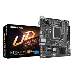 PLACA GIGABYTE H610M H V3 DDR4,INTEL,1700,H610,2DDR4,64GB,VGA+HDMI,GBLAN,4SATA3+M.2,4USB3.2,MATX