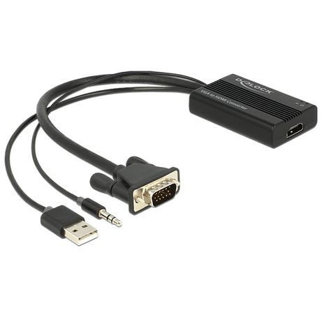 ADAPTADOR VGA A HDMI CON AUDIO+USB DELOCK 62597 - Imagen 2 de 4 ADAPTADOR VGA A HDMI CON AUDIO+USB DELOCK 62597 - Imagen 2 de 4