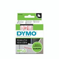 Miniatura 3 de CINTA ROTULADORA D1 12MMX7M ROJO/BLANCO DYMO S0720550