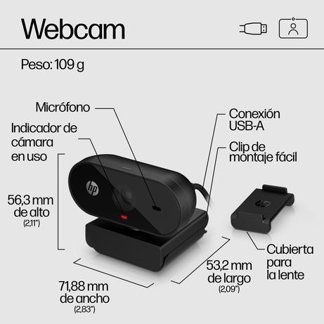 WEBCAM HP 320 FHD USB - Imagen 13 de 15 WEBCAM HP 320 FHD USB - Imagen 13 de 15