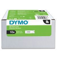 Miniatura 3 de DYMO Cinta LM D1 Multipack 9mmx7m  VALUE PACK (S0720680 10 rollos) Negro/blanco