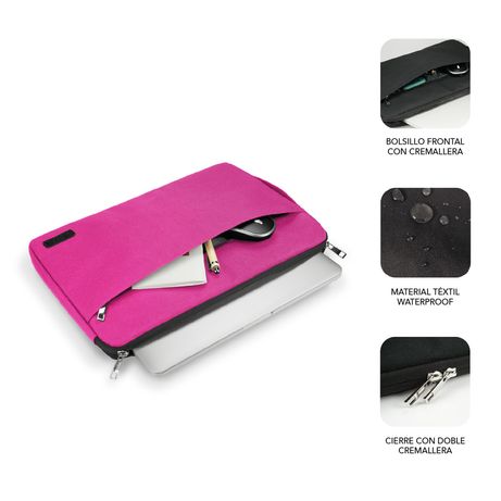 FUNDA PORTATIL SUBBLIM 15,6´´ ROSA - Imagen 3 de 5 FUNDA PORTATIL SUBBLIM 15,6´´ ROSA - Imagen 3 de 5