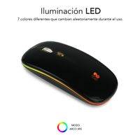 Miniatura 4 de RATON SUBBLIM INALAMBRICO LED DUAL FLAT NEGRO