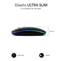 Miniatura 5 de RATON SUBBLIM INALAMBRICO LED DUAL FLAT NEGRO