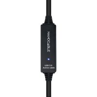 Miniatura 5 de CABLE USB NANO CABLE USB3.0 A/M - USB3.0 A/H 10.0M NEGRO ALARGADOR C/AMPLIFICADOR