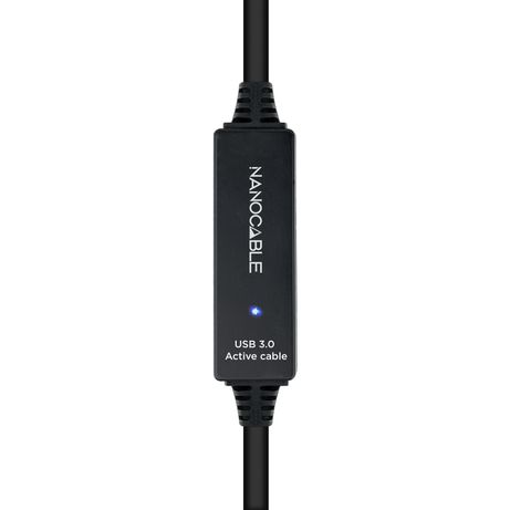 CABLE USB NANO CABLE USB3.0 A/M - USB3.0 A/H 10.0M NEGRO ALARGADOR C/AMPLIFICADOR - Imagen 5 de 5 CABLE USB NANO CABLE USB3.0 A/M - USB3.0 A/H 10.0M NEGRO ALARGADOR C/AMPLIFICADOR - Imagen 5 de 5