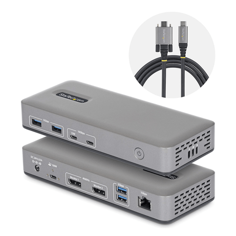 USB-C Dock 2x DP 4K60 1GbE 100W PD - Imagen 1 de 3 USB-C Dock 2x DP 4K60 1GbE 100W PD - Imagen 1 de 3