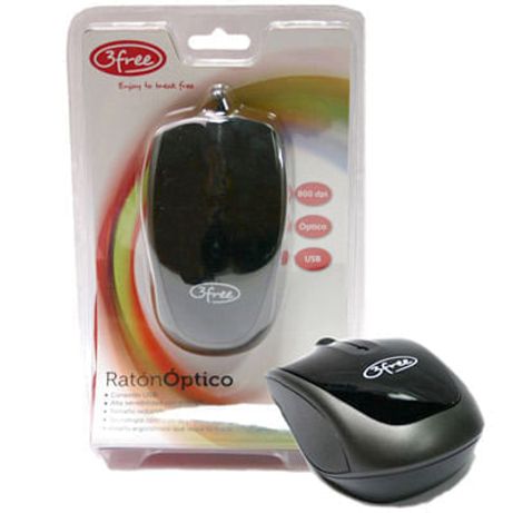 MOUSE OPTICO USB 3FREE MCN301 color negro - Imagen 1 de 3 MOUSE OPTICO USB 3FREE MCN301 color negro - Imagen 1 de 3
