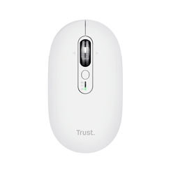 MOUSE TRUST WIRELESS SERON HYPSCROLL SLIM 400-2400DPI 6 BOTONES RECARGABLE FSC GRS BLANCO