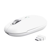 Miniatura 4 de MOUSE TRUST WIRELESS SERON HYPSCROLL SLIM 400-2400DPI 6 BOTONES RECARGABLE FSC GRS BLANCO