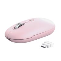 Miniatura 4 de MOUSE TRUST WIRELESS SERON HYPSCROLL SLIM 400-2400DPI 6 BOTONES RECARGABLE FSC GRS ROSA