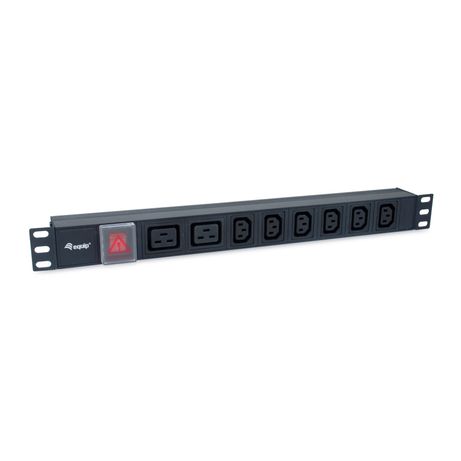 REGLETA ALIMENTACION ALUMINIO RACK 19" 1U 6 TOMAS IEC C13 + 2 TOMAS IEC C19 CON INTERRUPTOR - Imagen 2 de 6 REGLETA ALIMENTACION ALUMINIO RACK 19" 1U 6 TOMAS IEC C13 + 2 TOMAS IEC C19 CON INTERRUPTOR - Imagen 2 de 6