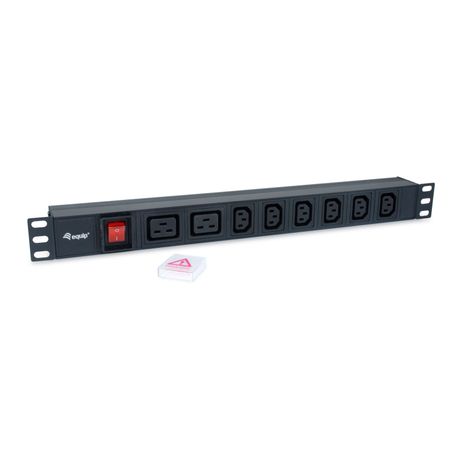 REGLETA ALIMENTACION ALUMINIO RACK 19" 1U 6 TOMAS IEC C13 + 2 TOMAS IEC C19 CON INTERRUPTOR - Imagen 3 de 6 REGLETA ALIMENTACION ALUMINIO RACK 19" 1U 6 TOMAS IEC C13 + 2 TOMAS IEC C19 CON INTERRUPTOR - Imagen 3 de 6