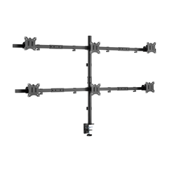 SOPORTE DE MESA EQUIP 650160 PARA 6 PANTALLAS DE 17"-32" Max. 7Kg POR PANTALLA Max.VESA 100x100