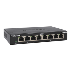 8-PORT GIGABIT ETHERNET UNMANAGED SWITCH GS308 IN