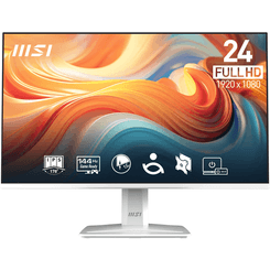 MONITOR MSI Pro MP243W E14 23.8" IPS 1920 x 1080 , 1MS, 144HZ, Altavoces, BLANCO MONITOR MSI Pro MP243W E14 23.8" IPS 1920 x 1080 , 1MS, 144HZ, Altavoces, BLANCO