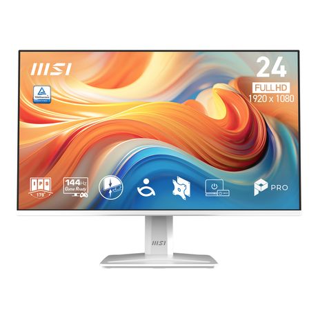MONITOR MSI Pro MP243W E14 23.8" IPS 1920 x 1080 , 1MS, 144HZ, Altavoces, BLANCO - Imagen 4 de 20 MONITOR MSI Pro MP243W E14 23.8" IPS 1920 x 1080 , 1MS, 144HZ, Altavoces, BLANCO - Imagen 4 de 20