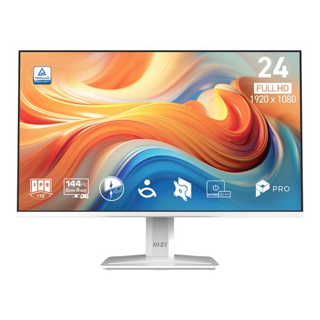 MONITOR MSI Pro MP243W E14 23.8" IPS 1920 x 1080 , 1MS, 144HZ, Altavoces, BLANCO - Imagen 5 de 20 MONITOR MSI Pro MP243W E14 23.8" IPS 1920 x 1080 , 1MS, 144HZ, Altavoces, BLANCO - Imagen 5 de 20