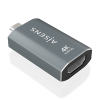 Miniatura 1 de AISENS Adaptador Conversor Aluminio USB C a HDMU 4K 60Hz  USB C M HDMI H  Gris