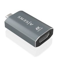 Miniatura 2 de AISENS Adaptador Conversor Aluminio USB C a HDMU 4K 60Hz  USB C M HDMI H  Gris