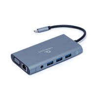 Miniatura 4 de ADAPTADOR MULTIP GEMBIRD USBC 7EN1 HUB3.0,HDMI,VGA,PD,LECTOR TARJETAS,AUDIOGRIS