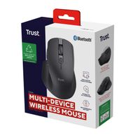 Miniatura 8 de MOUSE TRUST WIRELESS Y BLUETOOTH OZAA+ 24820 NEGRO MULTIDESPOSITIVO RECARGABLE- SENSOR OPTICO - 6 BOTONES - 800/1600/3200DPI - RECEPTOR USB-A/USB-C