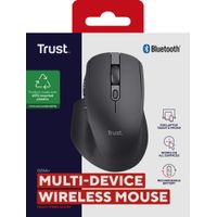 Miniatura 9 de MOUSE TRUST WIRELESS Y BLUETOOTH OZAA+ 24820 NEGRO MULTIDESPOSITIVO RECARGABLE- SENSOR OPTICO - 6 BOTONES - 800/1600/3200DPI - RECEPTOR USB-A/USB-C