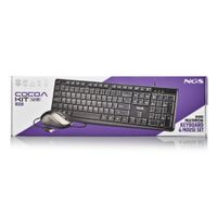 Miniatura 10 de COMBO TECLADO/RATON NGS COCOA KIT V2 USB NEGRO
