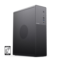Miniatura 1 de COOLBOX  COOLBOX CAJA MATX SLIM T100 USB-C 3.2 GEN1 FULL METAL S/FTE + 1 VENT. 90MM  Negro