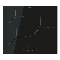 Miniatura 1 de VITROCERAMICA INDUCCION EDESA EIS-6330 R /A 3 ZONAS COCCION ANCHO 60 CM
