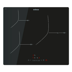 VITROCERAMICA INDUCCION EDESA EIS-6330 R /A 3 ZONAS COCCION ANCHO 60 CM