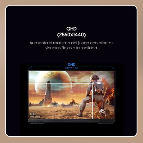 MONITOR SAMSUNG GAMING, 27", ODYSSEY G5 G5F1 QHD 180HZ PLANO, 68,6 CM, 2560 X 1440 PIXELES, QUAD HD, LCD - Imagen 3 de 6 MONITOR SAMSUNG GAMING, 27", ODYSSEY G5 G5F1 QHD 180HZ PLANO, 68,6 CM, 2560 X 1440 PIXELES, QUAD HD, LCD - Imagen 3 de 6