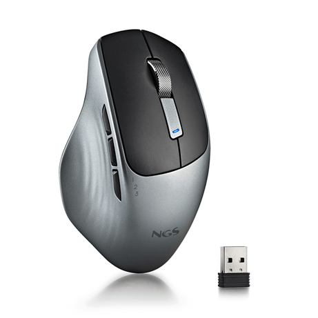 MOUSE NGS WIRELESS LUSH-RB 2.4 BT 1600DPI 6 BOTONES RECARGABLE SILENCIOSO MULTIDISPOSITIVO NEGRO - Imagen 1 de 9 MOUSE NGS WIRELESS LUSH-RB 2.4 BT 1600DPI 6 BOTONES RECARGABLE SILENCIOSO MULTIDISPOSITIVO NEGRO - Imagen 1 de 9