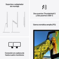 Miniatura 9 de MONITOR APPLE Studio Display - Vidrio estándar- Soporte con inclinación ajustable   27" 5120 x 2880  Altavoces