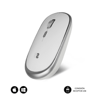 Miniatura 1 de RATON SUBBLIM INALAMBRICO MINI SILVER