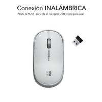 Miniatura 3 de RATON SUBBLIM INALAMBRICO MINI SILVER