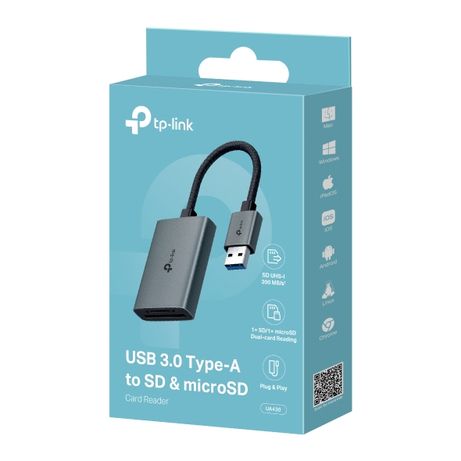 CARD READER EXTERNO USB-A TPLINK UA430 1xSD 1xMicroSD 3.0 CARCASA DE ALUMINIO - Imagen 5 de 5 CARD READER EXTERNO USB-A TPLINK UA430 1xSD 1xMicroSD 3.0 CARCASA DE ALUMINIO - Imagen 5 de 5