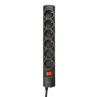 Miniatura 3 de REGLETA TRUST - 6 TOMAS SCHUKO - PROTECCION - INTERRUPTOR ON/OFF - COLOR NEGRO 21059