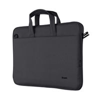Miniatura 2 de MALETIN TRUST BOLOGNA ECO PARA PORTATILES HASTA 16" - COMPARTIMENTO PRINCIPAL ACOLCHADO - COLOR NEGRO 24447