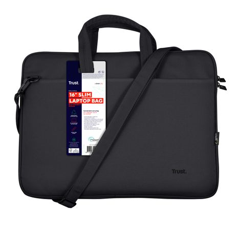 MALETIN TRUST BOLOGNA ECO PARA PORTATILES HASTA 16" - COMPARTIMENTO PRINCIPAL ACOLCHADO - COLOR NEGRO 24447 - Imagen 7 de 7 MALETIN TRUST BOLOGNA ECO PARA PORTATILES HASTA 16" - COMPARTIMENTO PRINCIPAL ACOLCHADO - COLOR NEGRO 24447 - Imagen 7 de 7