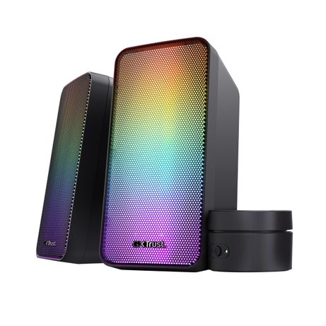 ALTAVOCES 2.0 TRUST 2.0 WEZZ RGB 6W RMS 12W MAX USB COLOR NEGRO 24587 - Imagen 2 de 9 ALTAVOCES 2.0 TRUST 2.0 WEZZ RGB 6W RMS 12W MAX USB COLOR NEGRO 24587 - Imagen 2 de 9