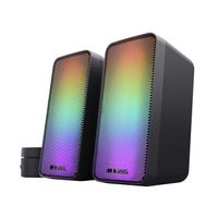 Miniatura 3 de ALTAVOCES 2.0 TRUST 2.0 WEZZ RGB 6W RMS 12W MAX USB COLOR NEGRO 24587