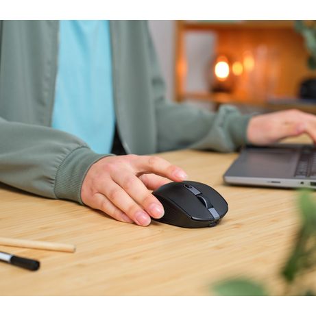 MOUSE TRUST WIRELESS Y BLUETOOTH OZAA 24819 NEGRO RECARGABLE- SENSOR OPTICO - 6 BOTONES - 800/1600/3200DPI - RECEPTOR USB-A/USB-C - Imagen 9 de 10 MOUSE TRUST WIRELESS Y BLUETOOTH OZAA 24819 NEGRO RECARGABLE- SENSOR OPTICO - 6 BOTONES - 800/1600/3200DPI - RECEPTOR USB-A/USB-C - Imagen 9 de 10