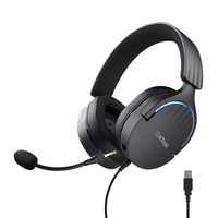 Miniatura 1 de HEADSET TRUST GAMING GXT 490 NEGRO FAYZO 24900 USB 7.1 MICROFONO DESMONTABLE Y FLEXIBLE ILUMINACION RGB AURICULARES GIRATORIOS