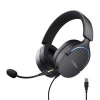 Miniatura 2 de HEADSET TRUST GAMING GXT 490 NEGRO FAYZO 24900 USB 7.1 MICROFONO DESMONTABLE Y FLEXIBLE ILUMINACION RGB AURICULARES GIRATORIOS