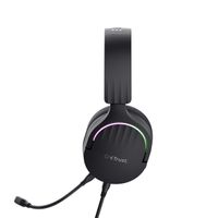 Miniatura 7 de HEADSET TRUST GAMING GXT 490 NEGRO FAYZO 24900 USB 7.1 MICROFONO DESMONTABLE Y FLEXIBLE ILUMINACION RGB AURICULARES GIRATORIOS